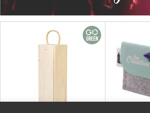Online promotional items catalogue